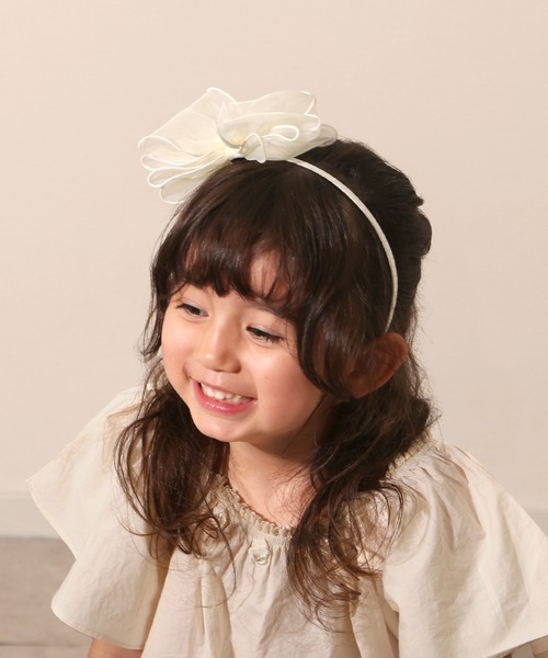 Rora（ローラ）の「グレース カチューシャ（カチューシャ・キッズ・アイボリー・FREE）」の2枚目の写真