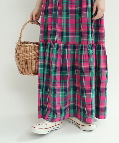 【25AW一回着用】CHILD WOMAN マドラスチェックワンピース マドラスチェック ワンピース（ワンピース）｜CHILD WOMAN（チャイルド