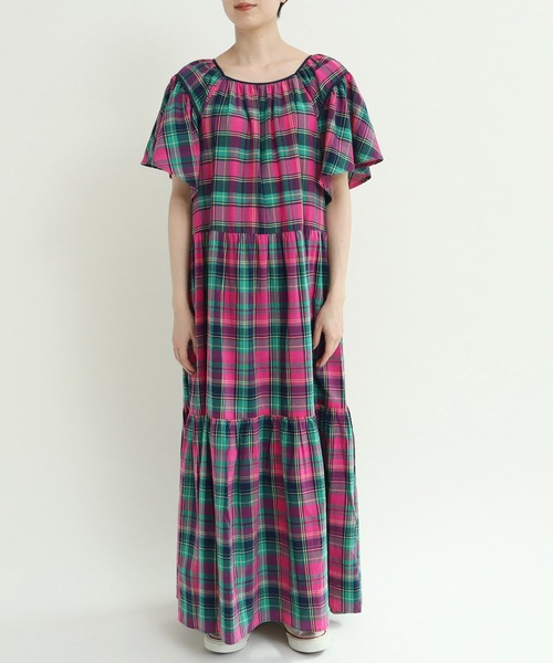 【25AW一回着用】CHILD WOMAN マドラスチェックワンピース マドラスチェック ワンピース（ワンピース）｜CHILD WOMAN（チャイルド