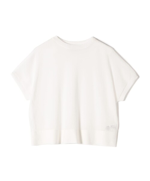 SHIPS(シップス)の「SHIPS Primary Navy Label:〈手洗い可能〉NOIR ワイド プルオーバー(ニット/セーター・レディース・ブラック/オフホワイト/ブルー・ONE SIZE)」の1枚目の写真