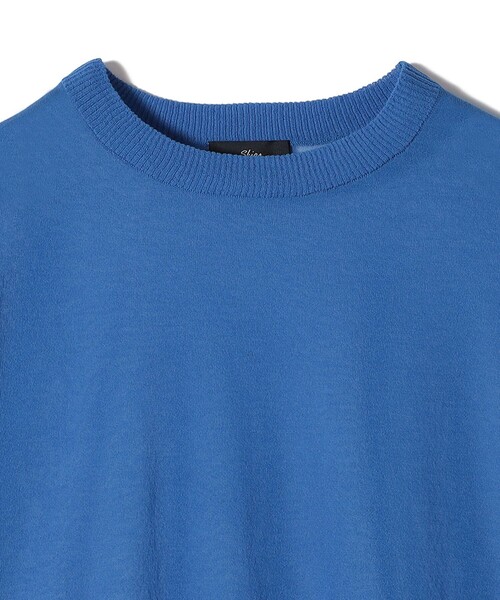SHIPS(シップス)の「SHIPS Primary Navy Label:〈手洗い可能〉NOIR ワイド プルオーバー(ニット/セーター・レディース・ブラック/オフホワイト/ブルー・ONE SIZE)」の7枚目の写真