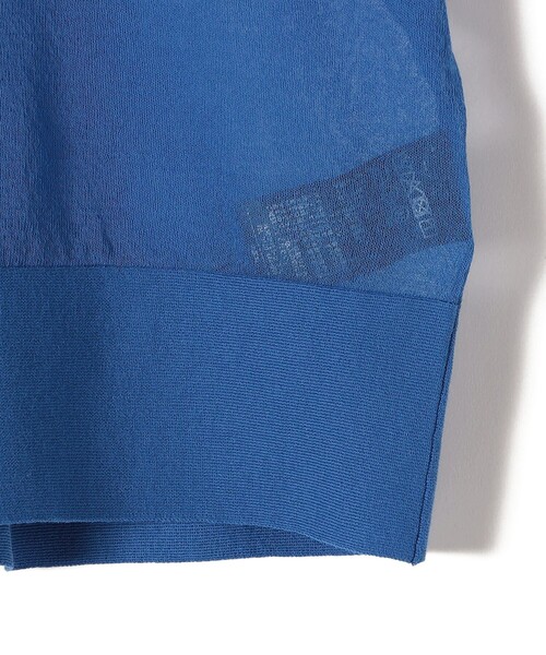 SHIPS(シップス)の「SHIPS Primary Navy Label:〈手洗い可能〉NOIR ワイド プルオーバー(ニット/セーター・レディース・ブラック/オフホワイト/ブルー・ONE SIZE)」の9枚目の写真
