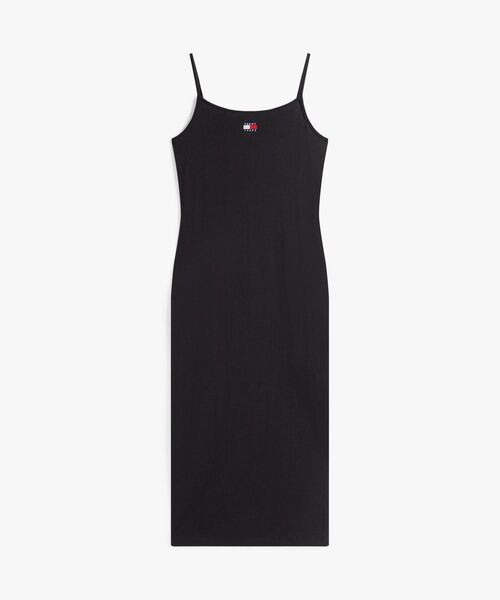 tommy jeans(トミー ジーンズ)の「ストラップバッジリブミディワンピース(ワンピース・レディース・ブラック・MEDIUM/SMALL/X-SMALL)」の5枚目の写真
