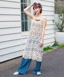 anap mimpi | クロッシェ編み ロング ワンピース(ワンピース)