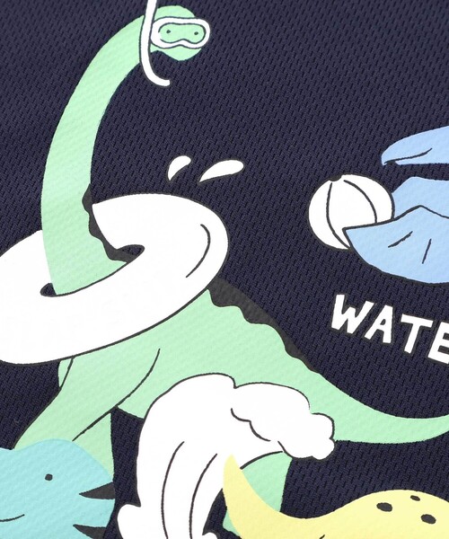 SLAP SLIP（スラップスリップ）の「【水にぬれると色が変わる！？】恐竜水遊びプリントTシャツ(80~130cm)（Tシャツ/カットソー・キッズ・ネイビー/グリーン・90cm/100cm/80ｃｍ/130cm/110cm/120cm）」の11枚目の写真