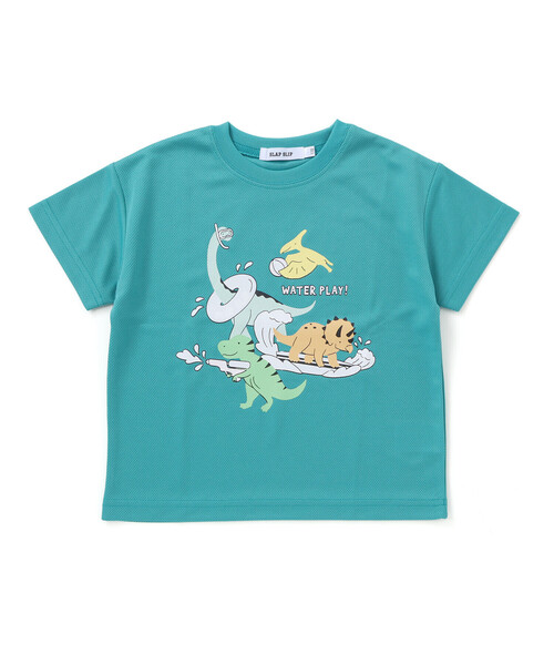 Tシャツ アーティスト「QP」プリント 恐竜 n.o.u.s 恐竜プリントTシャツ | キムラタンオンラインストア
