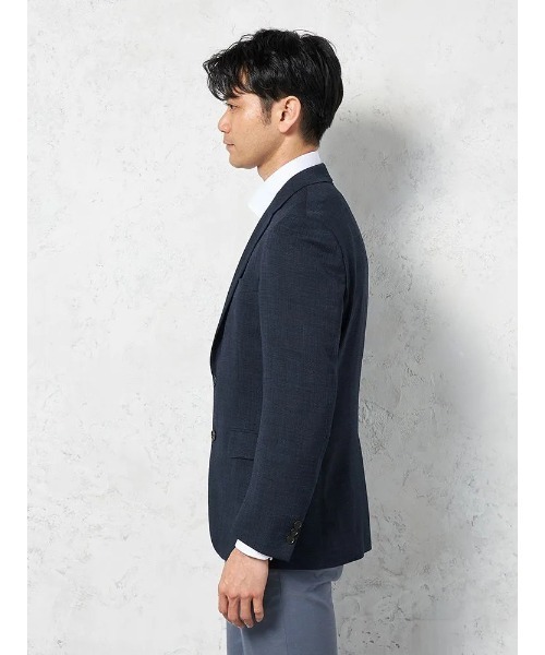 HARUYAMA(ハルヤマ)の「【ストレッチ】ジャケット 2つボタン 高通気 軽量 リッケンバッカー(テーラードジャケット・メンズ・ネイビー・BB6/BB4/AB7/AB6/AB5/AB4/BB7/BB5)」の7枚目の写真