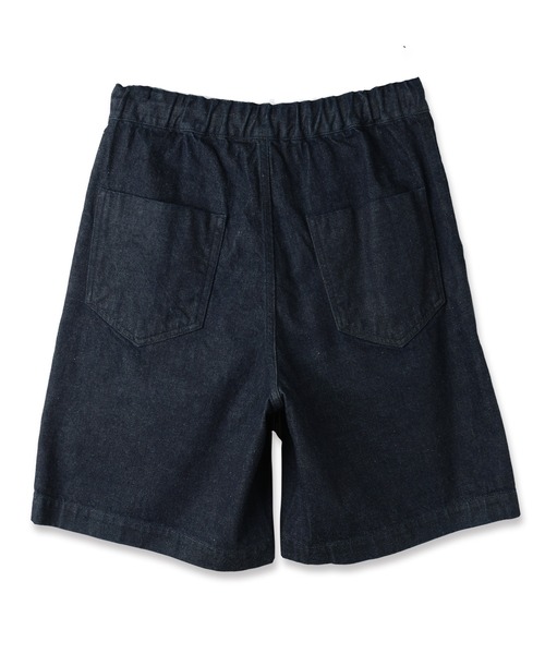 CULLNI(クルニ)の「2TUCK DRAWSTRING SHORT PANTS(デニムパンツ・メンズ・ダークインディゴブルー/アイボリー/ブラック・1/2)」の14枚目の写真