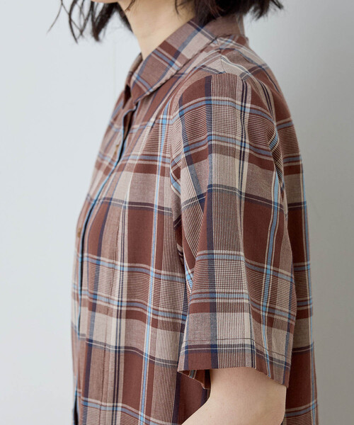 DECOY SINCE 1981（デコイシンスイチキュウハチイチ）の「チェックワンピース（ワンピース・レディース・ブラウン/ネイビー・11号/9号/13号）」の5枚目の写真