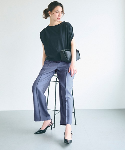 coca（coca）（コカ）の「デニムライクスラックス（スラックス・レディース・インディゴブルー/ブルー・S/M/L）」の22枚目の写真