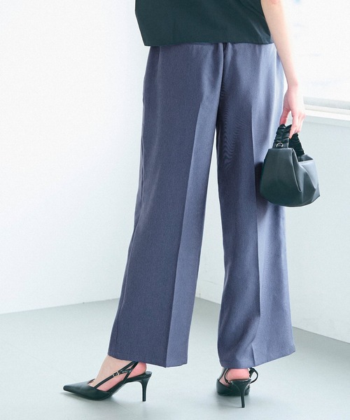 coca（coca）（コカ）の「デニムライクスラックス（スラックス・レディース・インディゴブルー/ブルー・S/M/L）」の3枚目の写真