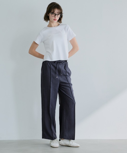 coca（coca）（コカ）の「デニムライクスラックス（スラックス・レディース・インディゴブルー/ブルー・S/M/L）」の4枚目の写真