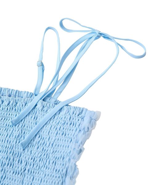 セール】チュールフリルティアードキャミワンピース（ワンピース