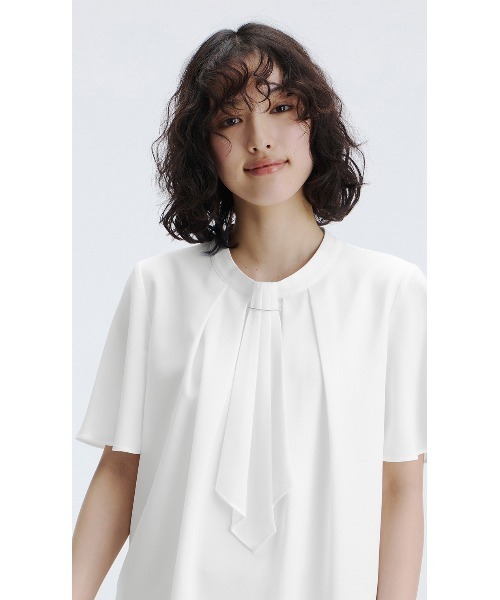 AOYAMA(アオヤマ)の「4WAYマルチブラウス【半袖】(シャツ/ブラウス・レディース・ホワイト/ブルー・M/L/3L/LL/S)」の8枚目の写真