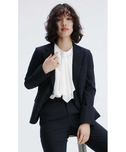 AOYAMA(アオヤマ)の「4WAYマルチブラウス【半袖】(シャツ/ブラウス・レディース・ホワイト/ブルー・M/L/3L/LL/S)」の5枚目の写真