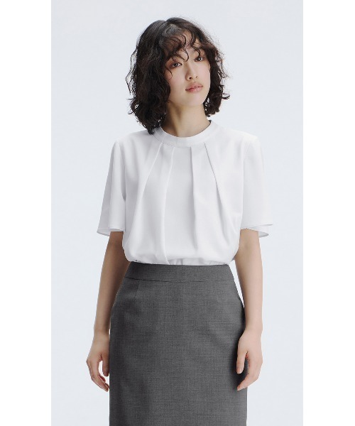AOYAMA(アオヤマ)の「4WAYマルチブラウス【半袖】(シャツ/ブラウス・レディース・ホワイト/ブルー・M/L/3L/LL/S)」の16枚目の写真