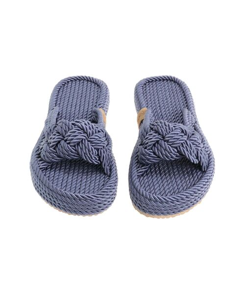 LAGUNAMOON(ラグナムーン)の「【CONTIGO】フラットロープサンダル(サンダル・レディース・ベージュ/ブルー・24.5/23.5)」の5枚目の写真