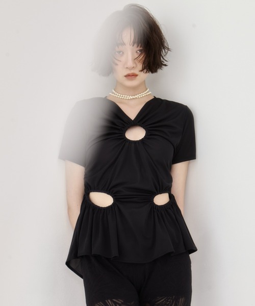 feticoフェティコ FETICO/フェティコ】《STUDIOUS別注》 CIRCLE CUT TEE/サークル