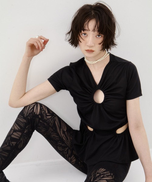 FETICO/フェティコ】《STUDIOUS別注》 CIRCLE CUT TEE/サークル