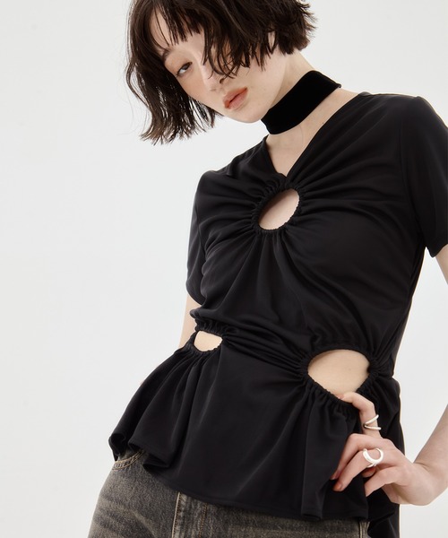 FETICO STUDIOUS別注　サークルカットTシャツ FETICO/フェティコ】《STUDIOUS別注》 CIRCLE CUT TEE/サークル