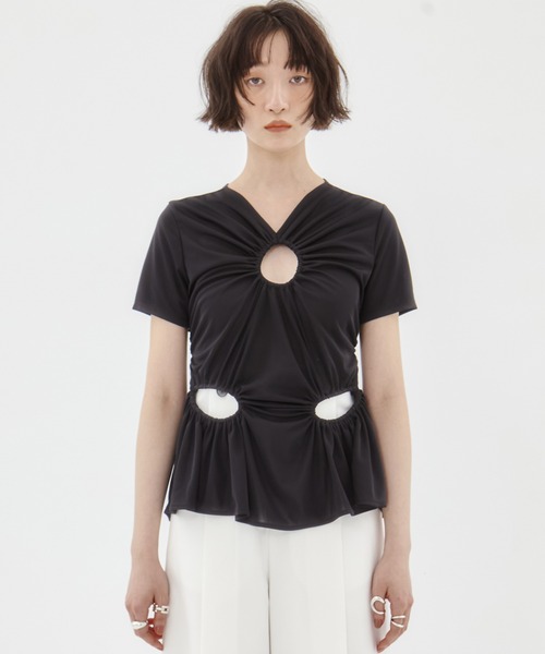 FETICO 別注CIRCLE CUT TEE FETICO/フェティコ】《STUDIOUS別注》 CIRCLE CUT TEE/サークルカットT
