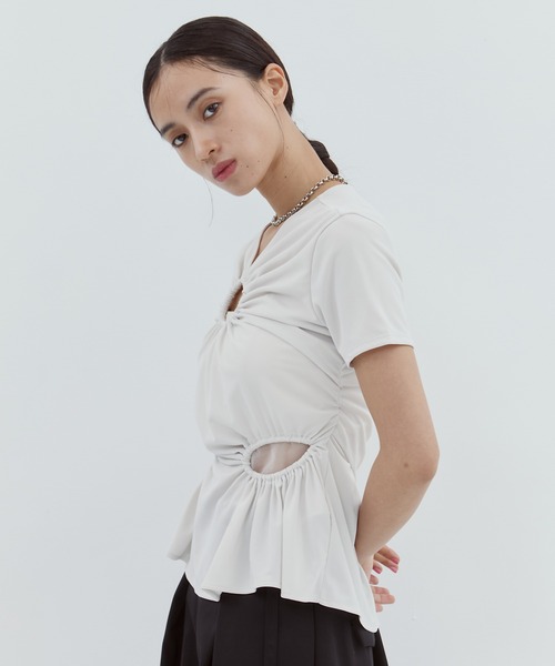 FETICO/フェティコ】《STUDIOUS別注》 CIRCLE CUT TEE/サークル