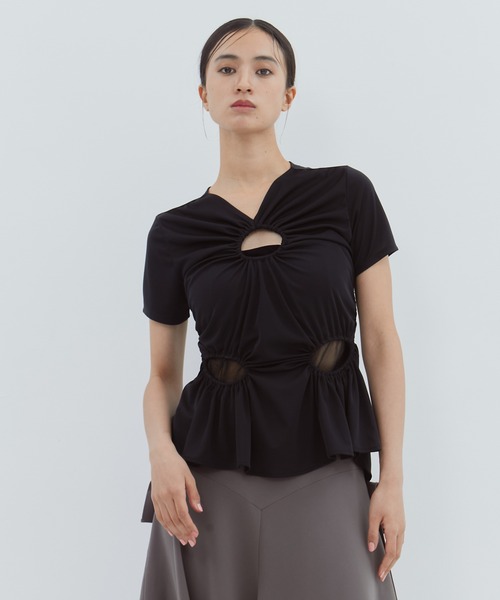 FETICO/フェティコ】《STUDIOUS別注》 CIRCLE CUT TEE/サークルカットT