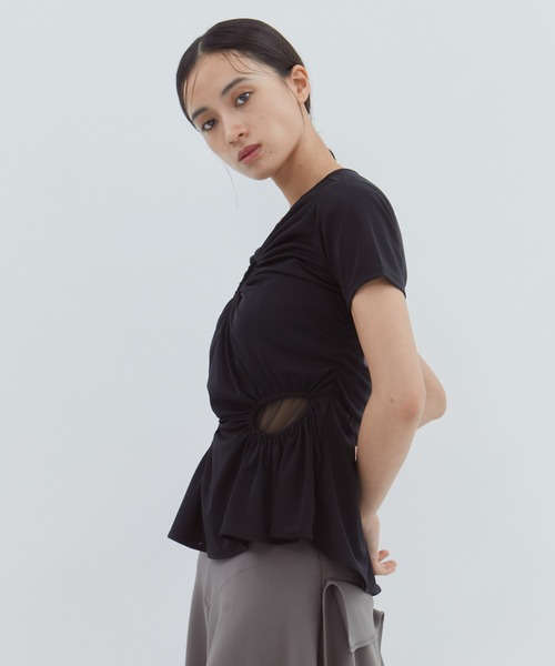 FETICO/フェティコ】《STUDIOUS別注》 CIRCLE CUT TEE/サークルカットT