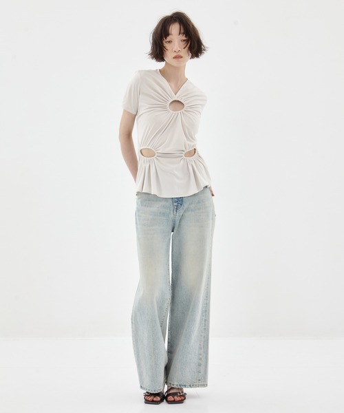 FETICO/フェティコ】《STUDIOUS別注》 CIRCLE CUT TEE/サークル