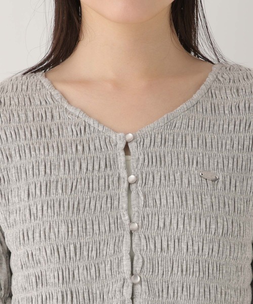 Heather(ヘザー)の「モチーフシャーリングカットTEE 574588(Tシャツ/カットソー・レディース・オフホワイト/グレー/ブラック・FREE)」の17枚目の写真