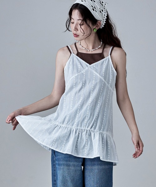 レース リボン チュニック ホルターネックキャミソールコーラルピンク プリントチュールキャミソールワンピース - ピンク | ZARA Japan