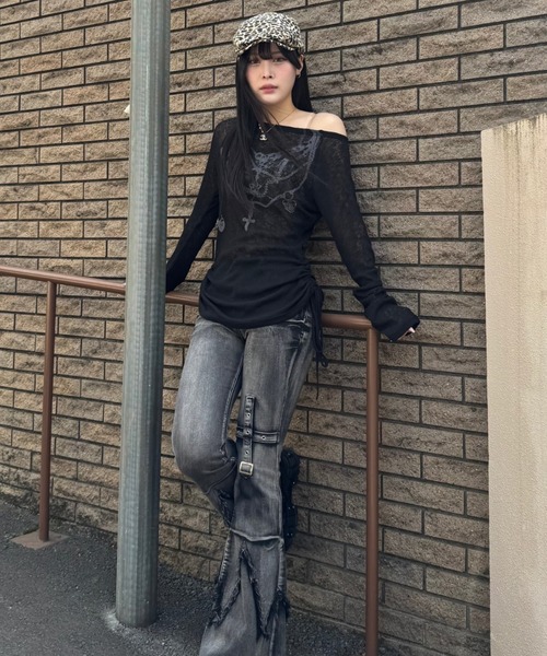 GUCCI ジーンズ フレアデニムパンツ ウォッシュクロスフレアデニム（デニムパンツ）｜ZIPPER CLUB