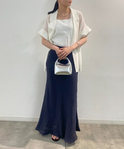 LOUNGEDRESS（ラウンジドレス）の「スクエアタンク（Tシャツ/カットソー・レディース・ブラック/オフホワイト/オリーブ・FREE）」の12枚目の写真