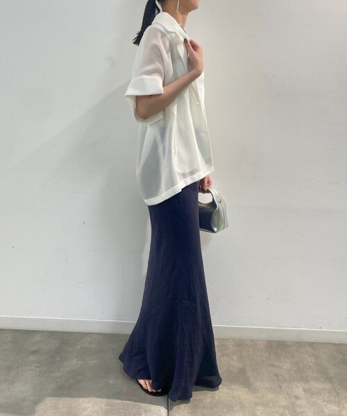 LOUNGEDRESS（ラウンジドレス）の「スクエアタンク（Tシャツ/カットソー・レディース・ブラック/オフホワイト/オリーブ・FREE）」の11枚目の写真