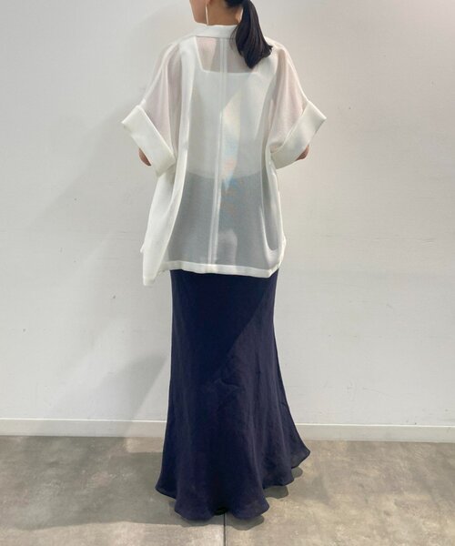 LOUNGEDRESS（ラウンジドレス）の「スクエアタンク（Tシャツ/カットソー・レディース・ブラック/オフホワイト/オリーブ・FREE）」の10枚目の写真