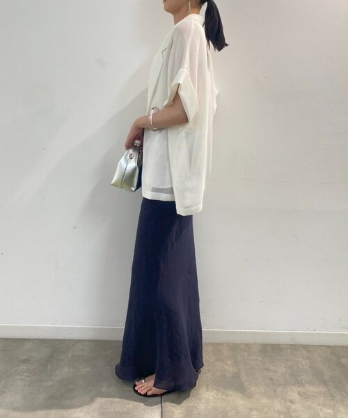 LOUNGEDRESS（ラウンジドレス）の「スクエアタンク（Tシャツ/カットソー・レディース・ブラック/オフホワイト/オリーブ・FREE）」の9枚目の写真