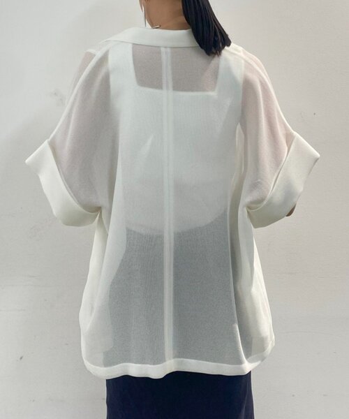 LOUNGEDRESS（ラウンジドレス）の「スクエアタンク（Tシャツ/カットソー・レディース・ブラック/オフホワイト/オリーブ・FREE）」の6枚目の写真