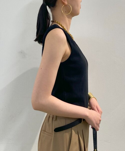 LOUNGEDRESS（ラウンジドレス）の「スクエアタンク（Tシャツ/カットソー・レディース・ブラック/オフホワイト/オリーブ・FREE）」の21枚目の写真