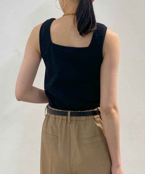 LOUNGEDRESS（ラウンジドレス）の「スクエアタンク（Tシャツ/カットソー・レディース・ブラック/オフホワイト/オリーブ・FREE）」の20枚目の写真