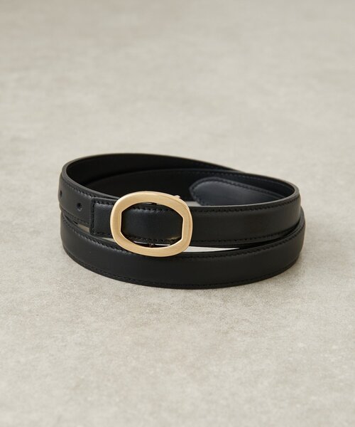 Jena espace merveilleux（ジェナ　エスパスメルヴェイユ）の「オーバルフレームバックルベルト（ベルト・レディース・ブラック/ベージュ・FREE）」の7枚目の写真