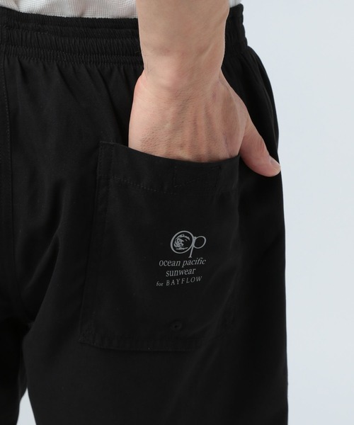 Ocean Pacific（オーシャンパシフィック）の「【Ocean Pacific(オーシャンパシフィック)】別注ベイカースイムショーツ[吸水速乾・UVカット・水陸両用]（その他パンツ・メンズ・ブラック・MEDIUM/LARGE）」の12枚目の写真