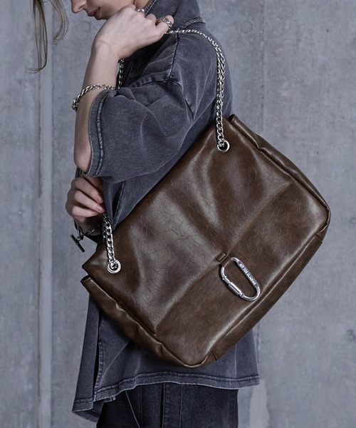 【LOOKPLE】DRUGS RETRO LEATHER SHOULDER BAG ショルダーバッグ Small Op Art Purse Pack - Functional Convertible Leather