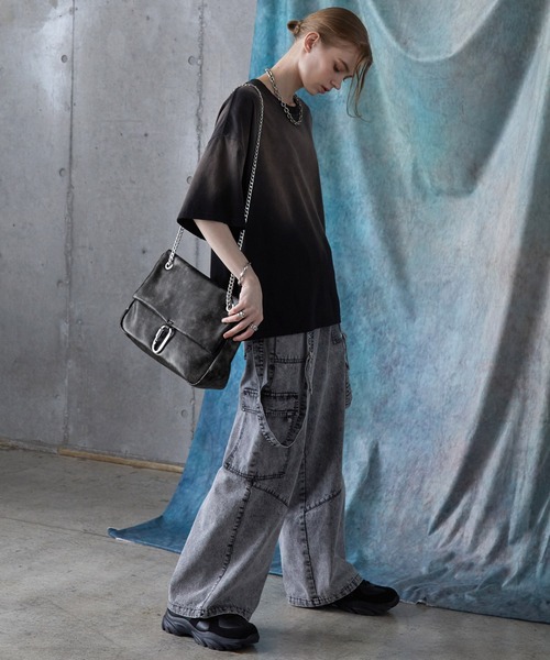 SERACE（セラス）の「【SERACE】Vintage design 2way chain shoulder bag / ヴィンテージデザイン2wayチェーンショルダーバッグ（ショルダーバッグ・メンズ・ブラック/グレー/ブラウン・FREE）」の6枚目の写真