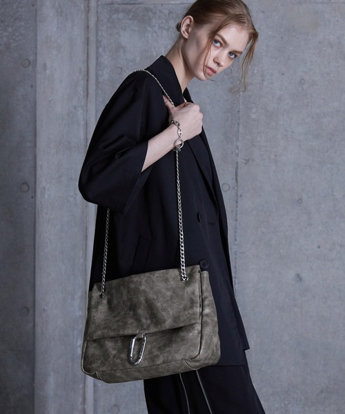 SERACE（セラス）の「【SERACE】Vintage design 2way chain shoulder bag / ヴィンテージデザイン2wayチェーンショルダーバッグ（ショルダーバッグ・メンズ・ブラック/グレー/ブラウン・FREE）」の11枚目の写真