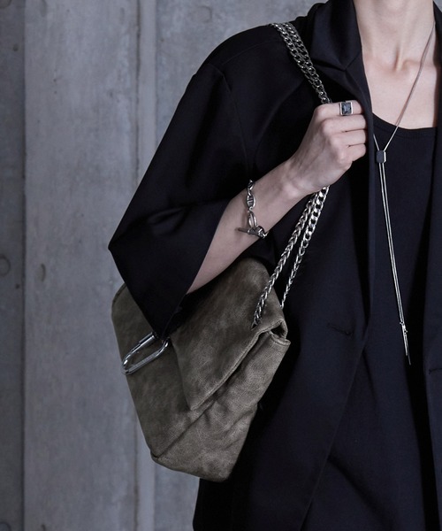 SERACE（セラス）の「【SERACE】Vintage design 2way chain shoulder bag / ヴィンテージデザイン2wayチェーンショルダーバッグ（ショルダーバッグ・メンズ・ブラック/グレー/ブラウン・FREE）」の12枚目の写真