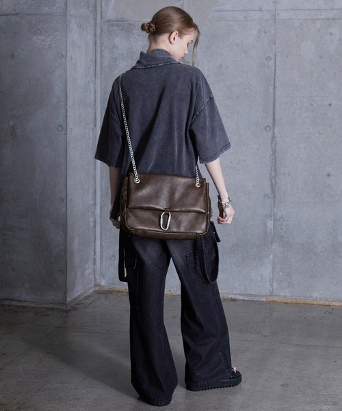 アメリカンヴィンテージ バッグ レトロデザイン ショルダーa76 SERACE】Vintage design 2way chain shoulder bag