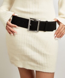 florist（フローリスト）の「シルバーフレームスエードライクワイドベルト（ベルト）」