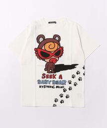 HYSTERIC MINI | SEEK A BABY BEAR BY FOOTSTEP 半袖Tシャツ(Tシャツ/カットソー)