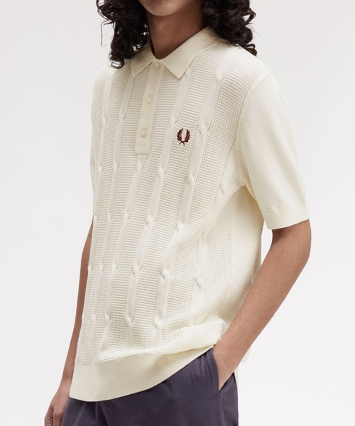 FRED PERRY フレッドペリー ポロシャツ オフホワイト M FRED PERRY オフホワイト ポロシャツ M FRED PERRY(フレッドペリー