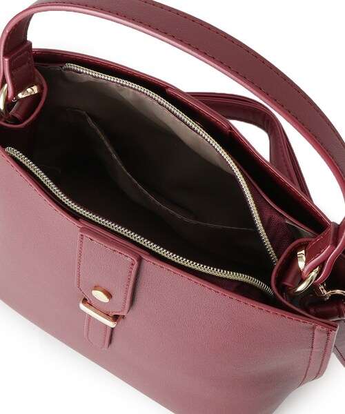 ITS'DEMO（イッツデモ）の「【2WAY】ベルト飾りミニショルダー（ショルダーバッグ・レディース・ダークグレー/ボルドー/ブラック/ブラウン系その他・00）」の20枚目の写真